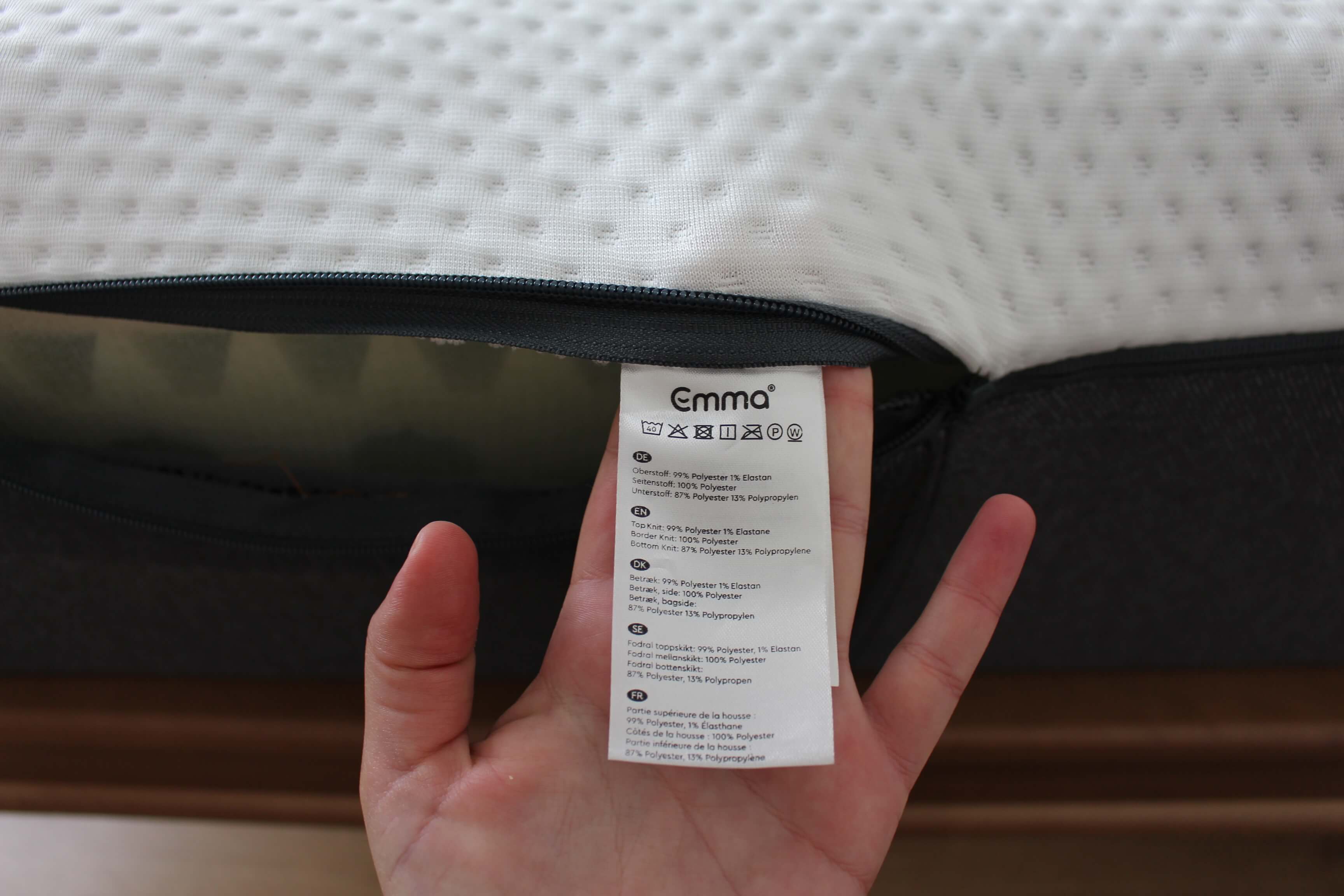 colchón emma original etiqueta lavado